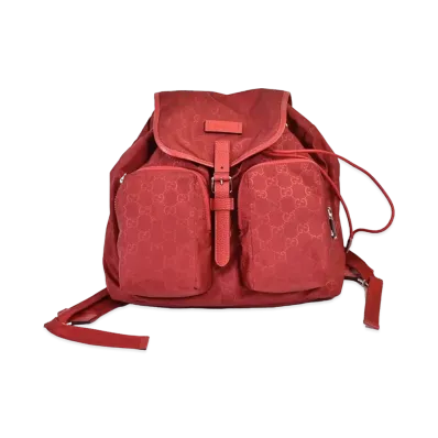 GUCCI Backpack GG Nylon "Red"