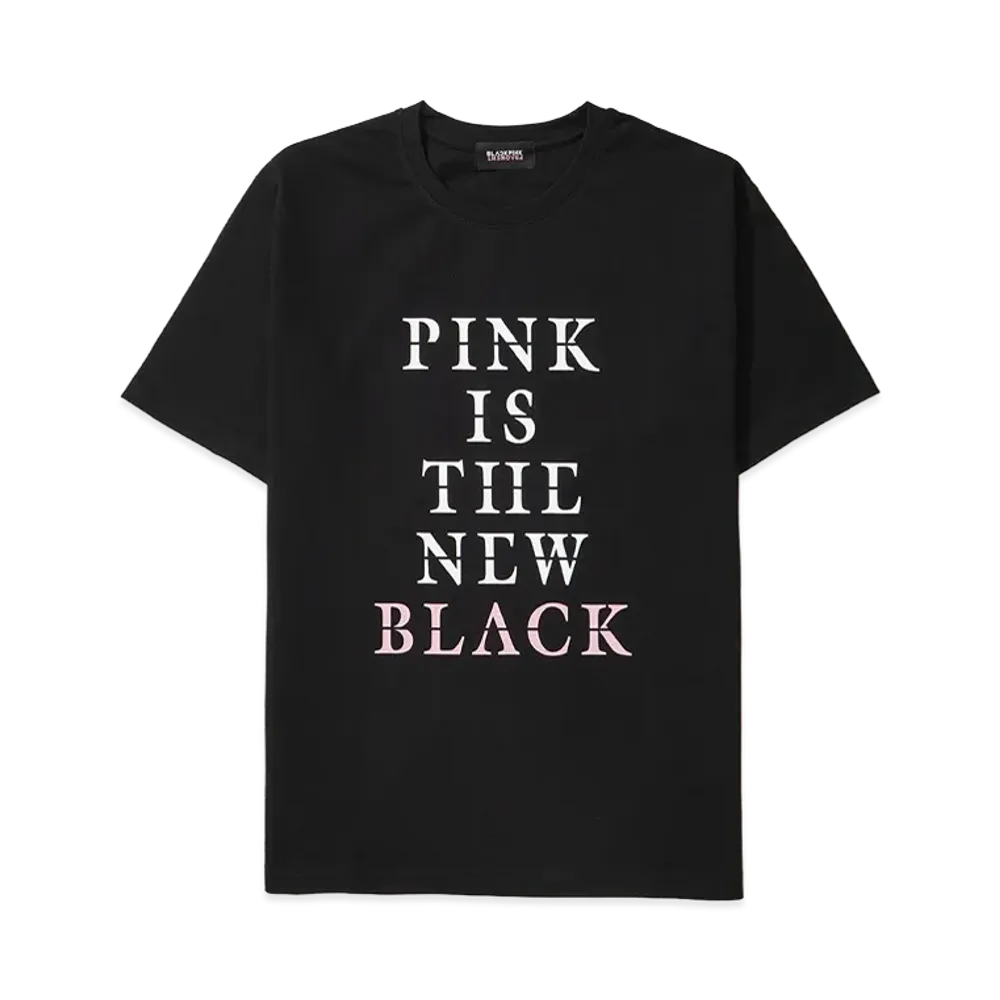 FRAGMENT x BLACKPINK T-shirt Pink is The New Black "Black"