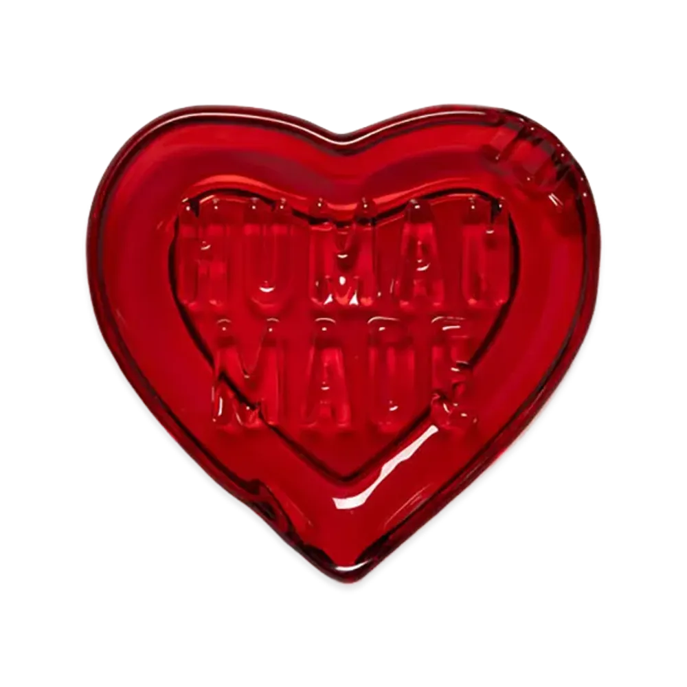 HUMAN MADE Heart Glass Tray "Red"