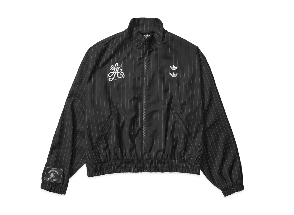 adidas x Willy Chavarria Pinstripe Track Jacket "Black/White"
