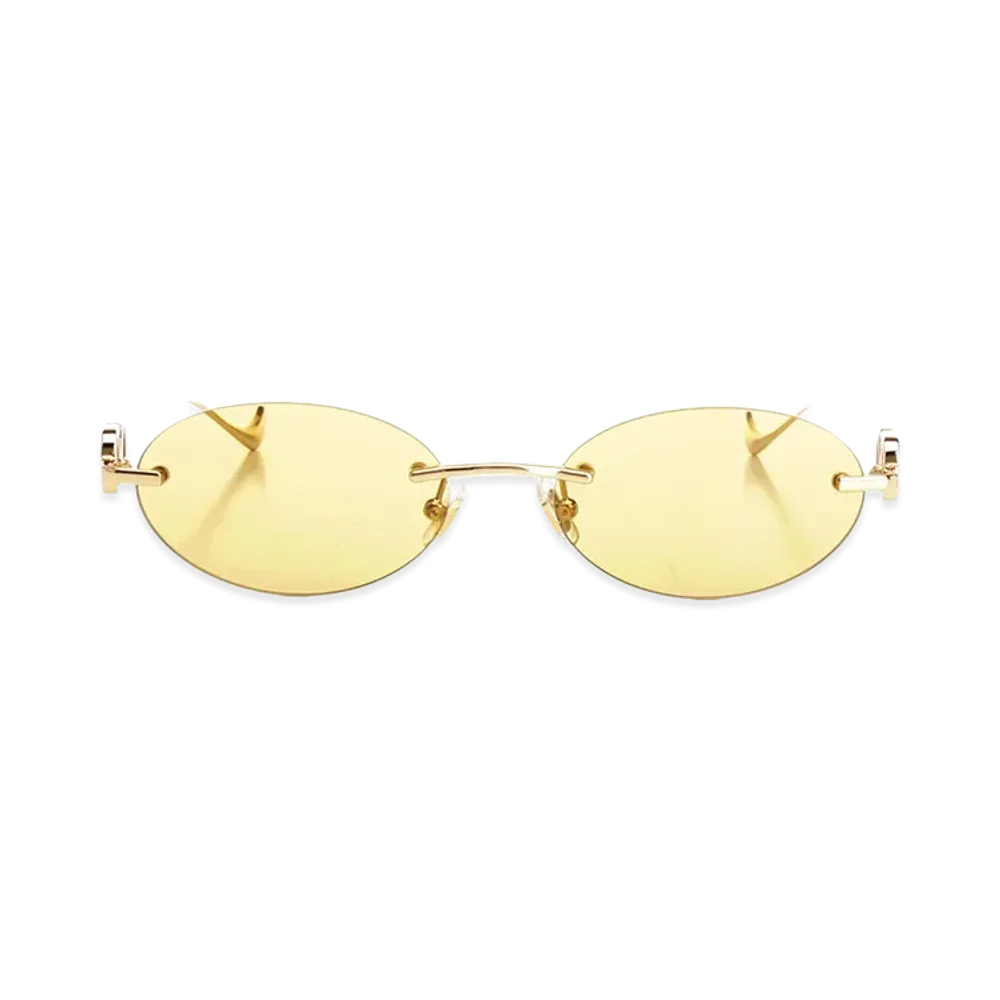 Valentino Women's Geometric Metal Glasses "Gold"