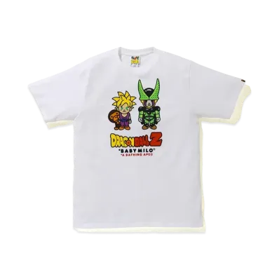 A BATHING APE / Dragon Ball Z Baby Milo Son Gohan & Cell Tee "White"