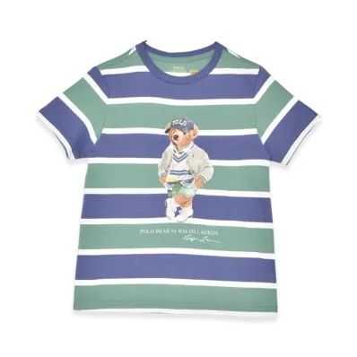 Polo Ralph Lauren Bear Grass Street Cotton Jersey Kids "Green"