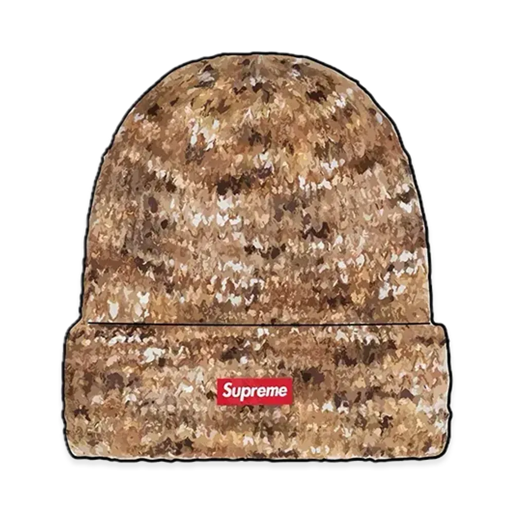 Supreme Space Dye Beanie "Tan"