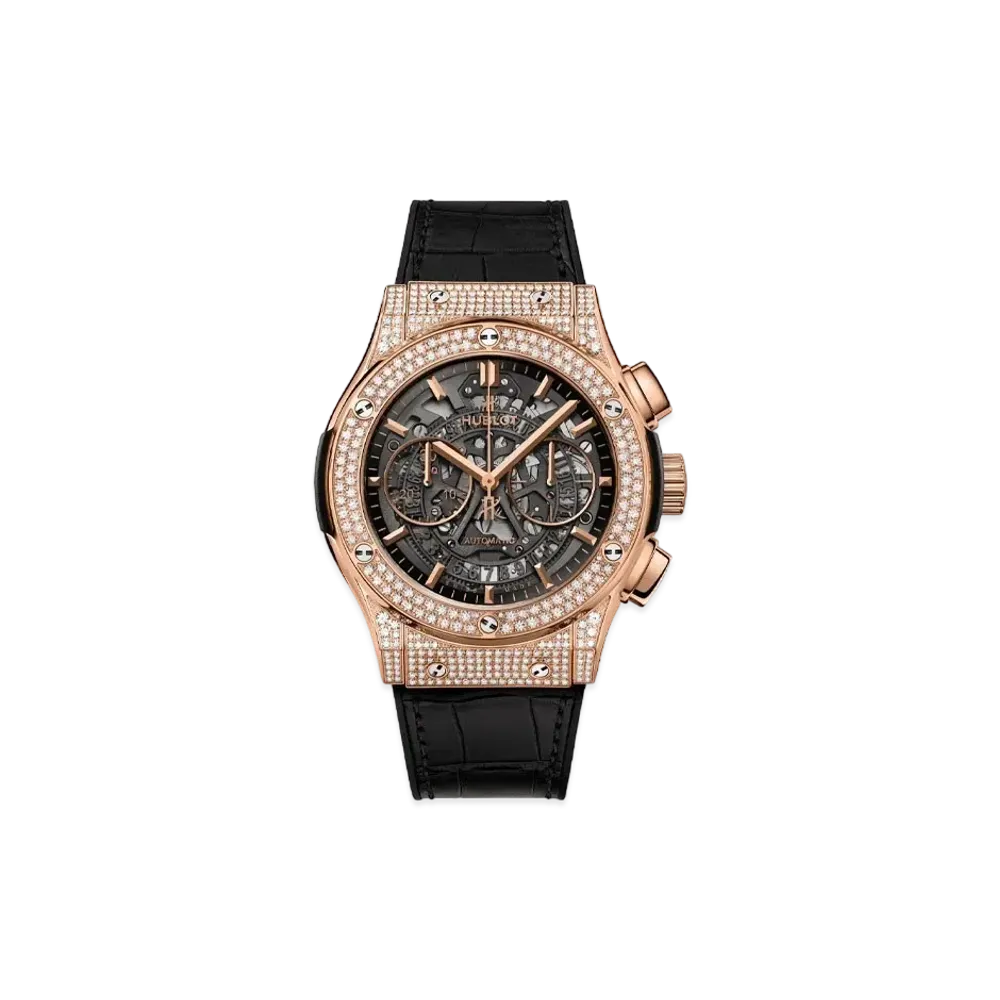 HUBLOT Classic Fusion Aerofusion King Gold Pave 45mm