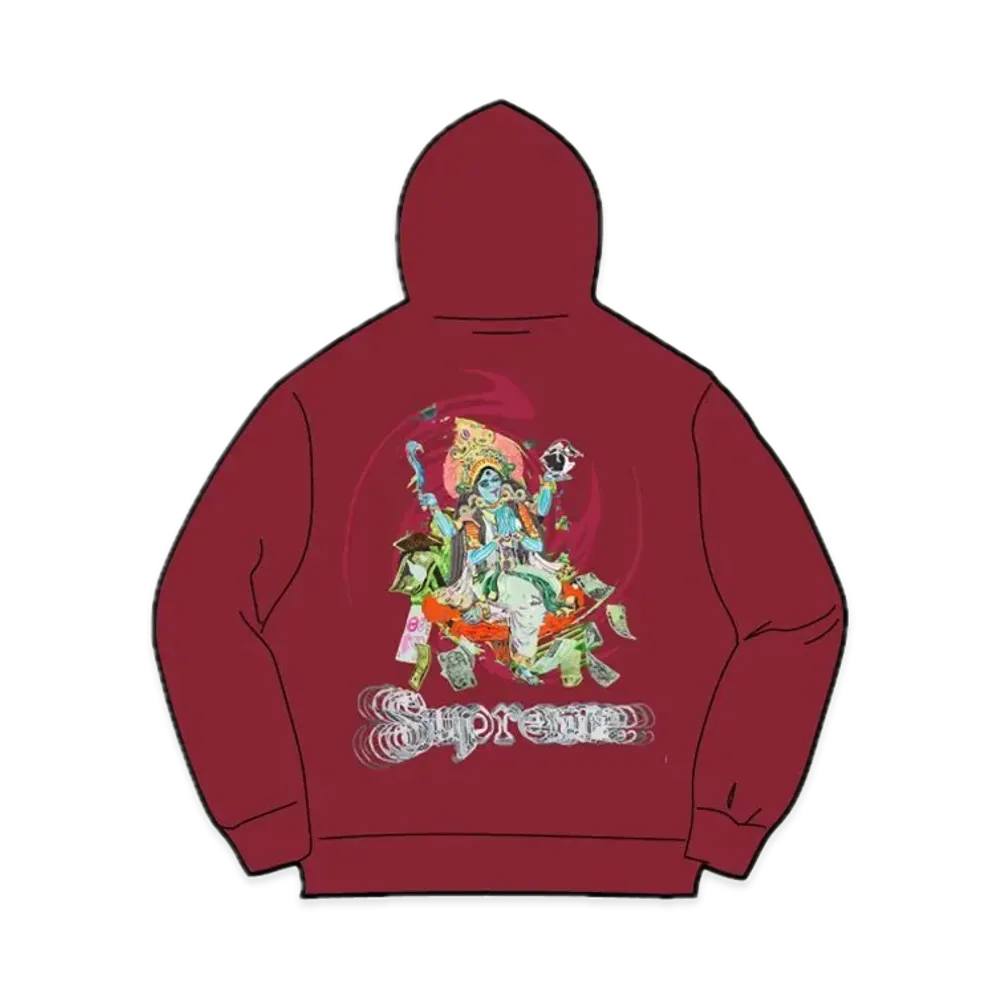 Supreme Lakshmi Zip Up Hooded Sweatshirt "Cardinal"