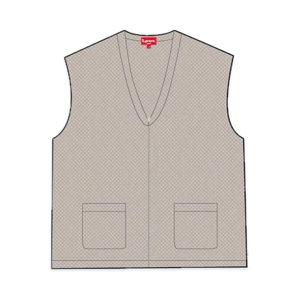 Supreme Dragon Zip Up Sweater Vest 