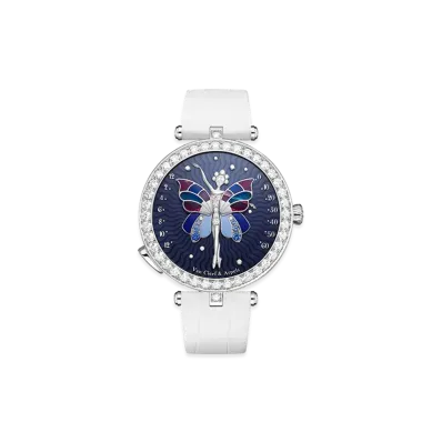 Van Cleef & Arpels Lady Arpels Ballerine Enchantee watch "18K White gold/Sapphire/Diamond"