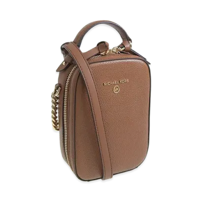 MICHAEL KORS Women's Jet Set Charm SM NS TH Phone Xbody "Brown"
