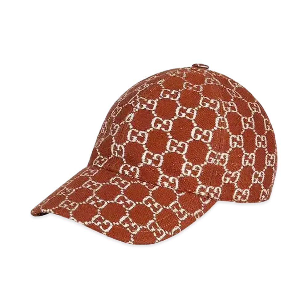 GUCCI GG Lame Baseball Hat "Brown/Silver"