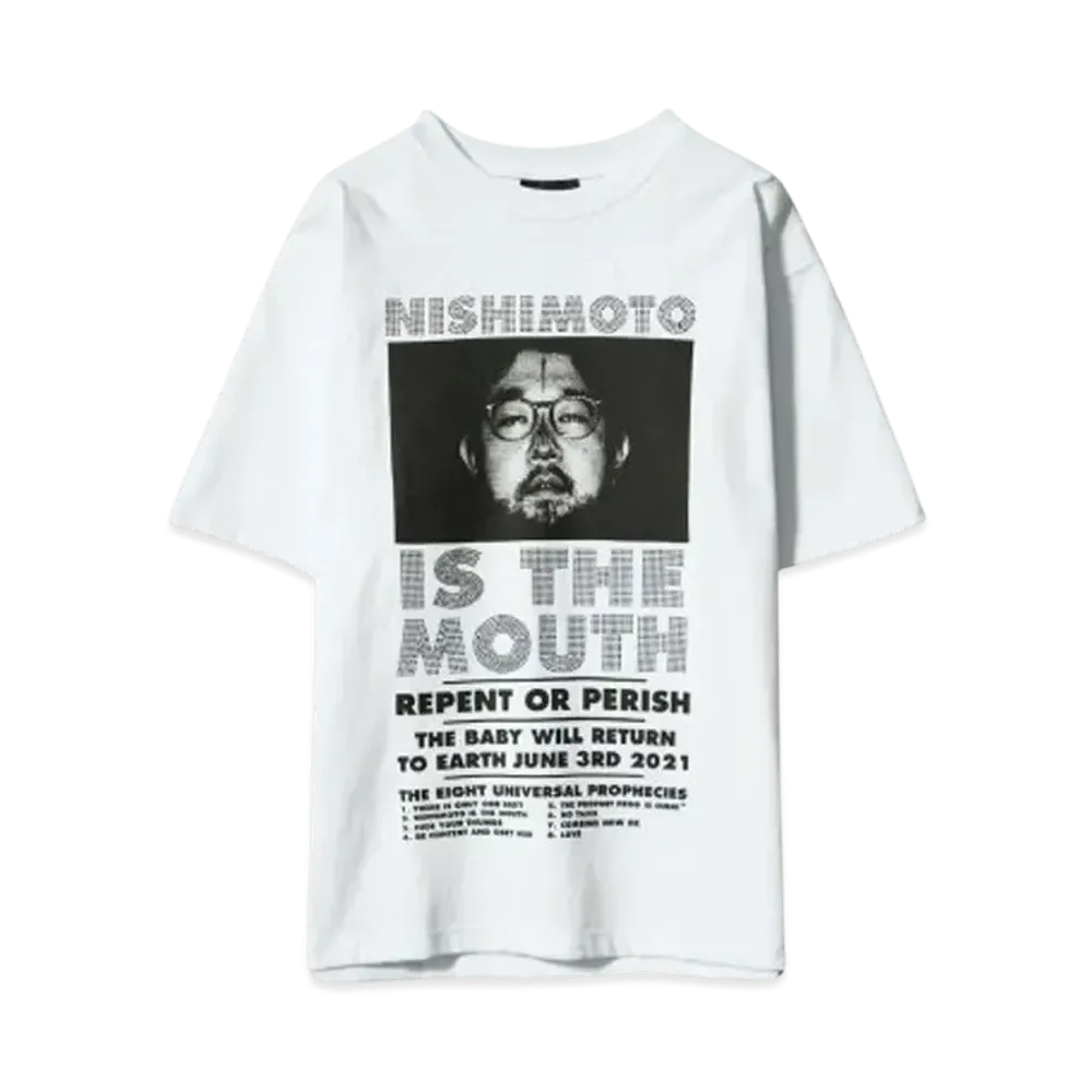 NISHIMOTO IS THE MOUTH CLASSIC S/S TEE Ex1 "WHITE x BLACK"