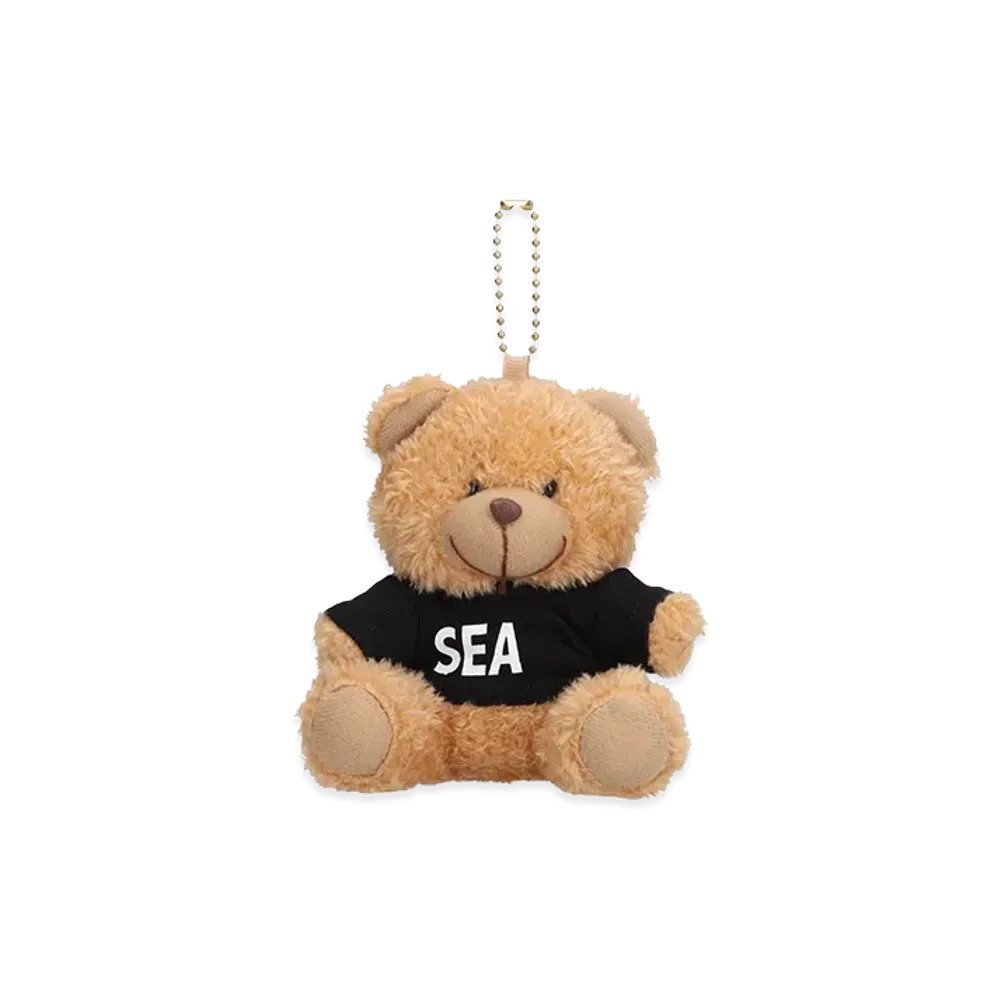 WIND AND SEA Teddy Bear Key Ring "Black"