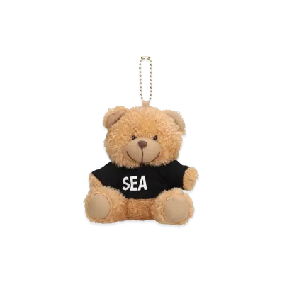 WIND AND SEA Teddy Bear Key Ring "Black"