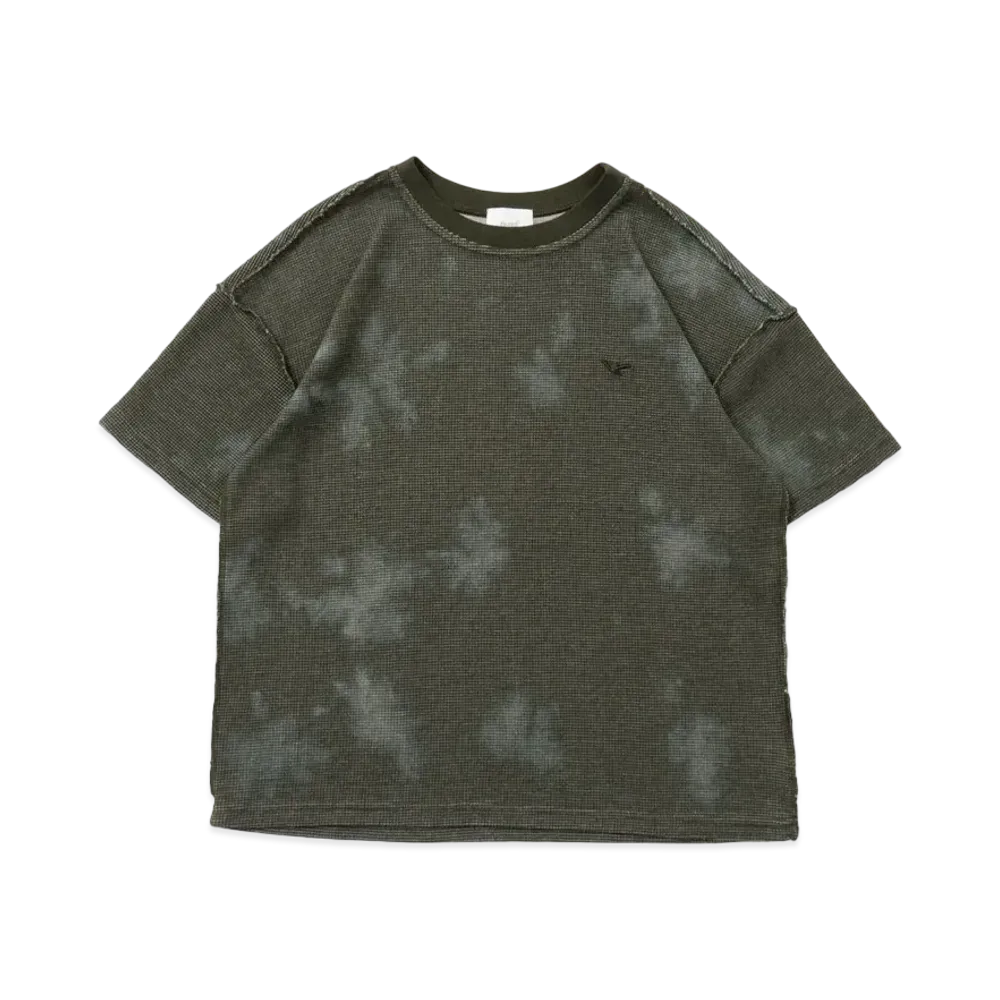 BLESS U Tie Dye Thermal Tee "Khaki"