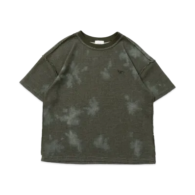 BLESS U Tie Dye Thermal Tee "Khaki"