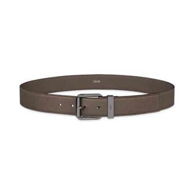 Dior Belt Grained Calfskin, 35mm "Brown"