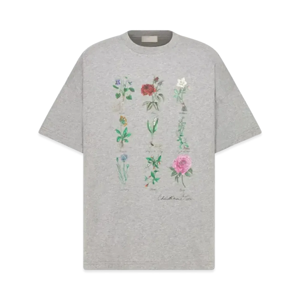 Dior T-Shirt Slub Cotton Jersey "Gray"