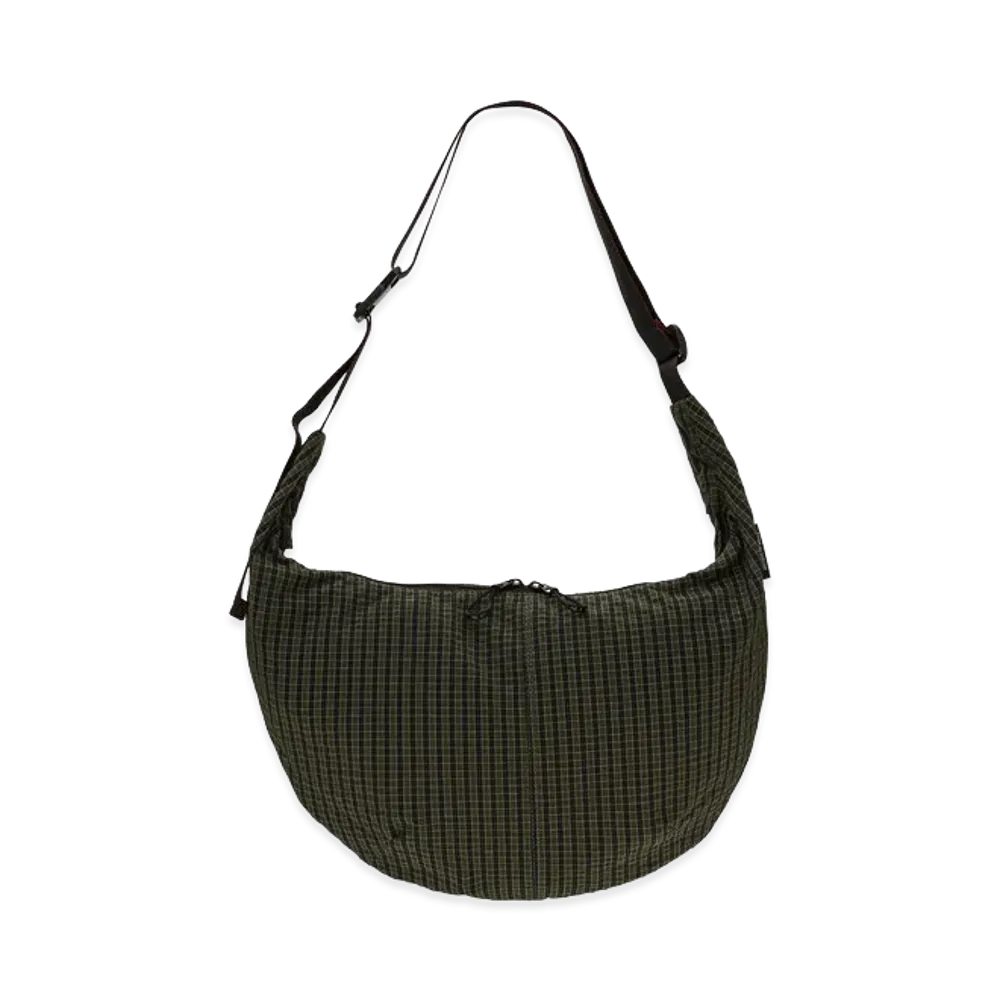 COMME des GARCONS HOMME Polyester Check Pattern Bag "Khaki"