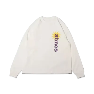 atmos Sun Logo L/S "White"