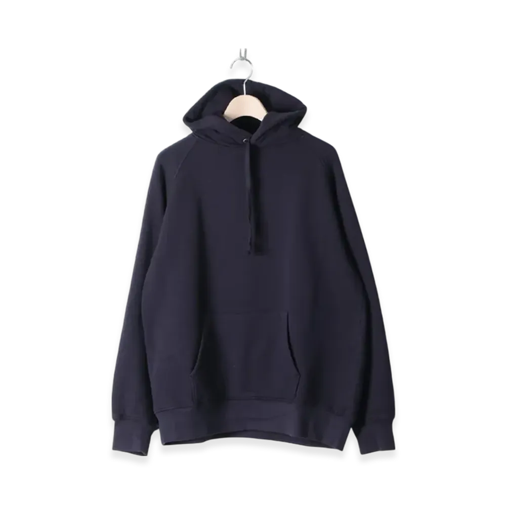 COMOLI Cotton Loopwheel Parka "Fade Navy"