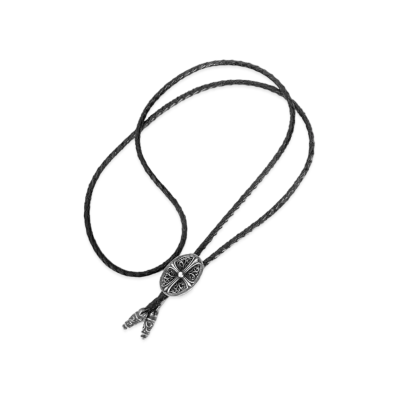 Chrome Hearts Tiny Classic Oval Loop Tie "Silver"