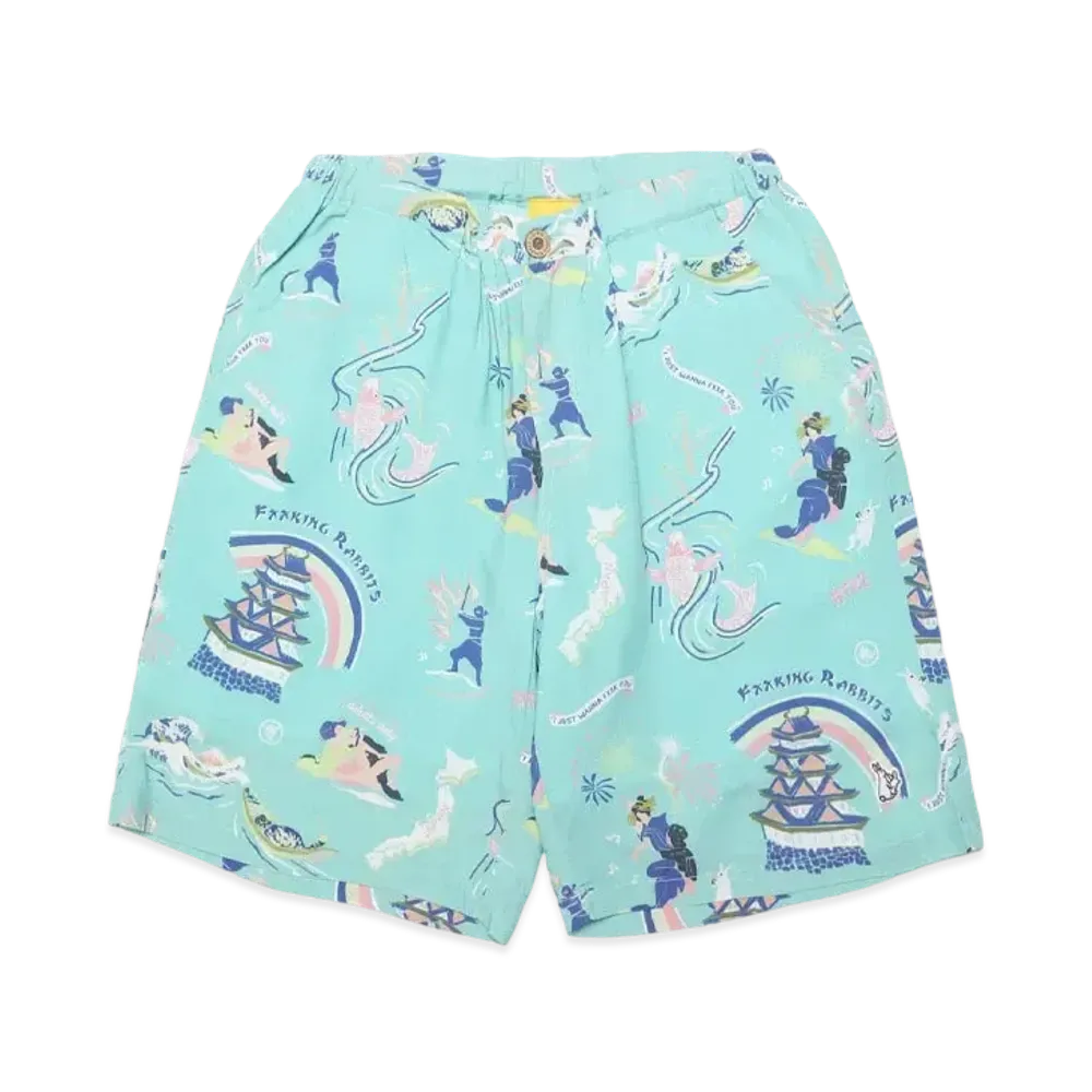 FR2 Aloha short pants "Turquoise Blue"