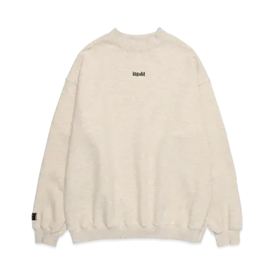 ILLEDIT Halfneck Rib Sweatshirt "Melange Grey"