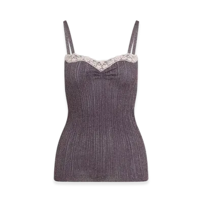Valentino Women's Viscose Top "Aubergine Gold"