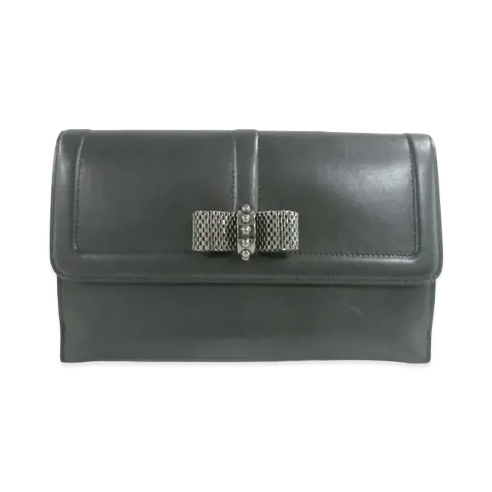 Christian Louboutin Sweet Charity Leather Long Wallet "Black"