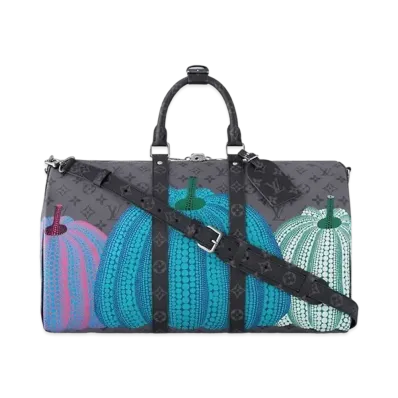 Louis Vuitton x Yayoi Kusama Keepall 45 Monogram Eclipse Reverse Pumpkin