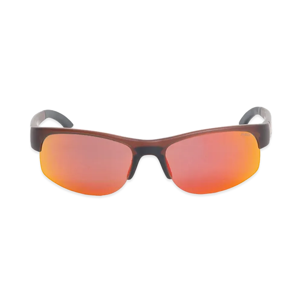 Stussy Hiro Sunglasses "Frost Brown/Red Mirror Lens"