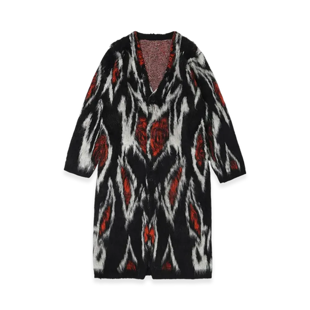 Ground Y x CHAINSAW MAN Collaborate Collection Fox Devil Eyes Cardigan "Orange"