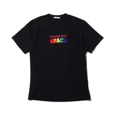 atmos pink x Ayayan Embroidery Wide T-Shirt "Black"