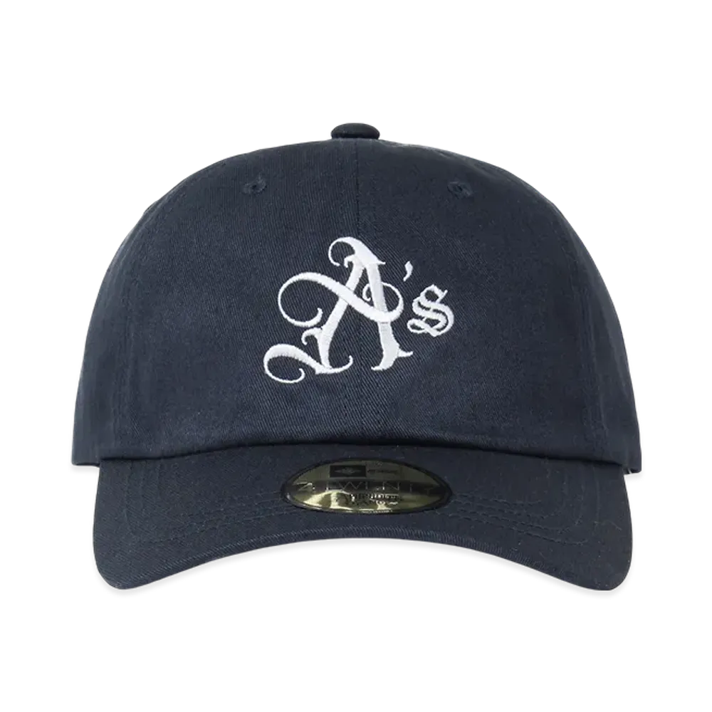 APHRODITEGANG A's Logo Embroidery 6Panel Cap "Navy"