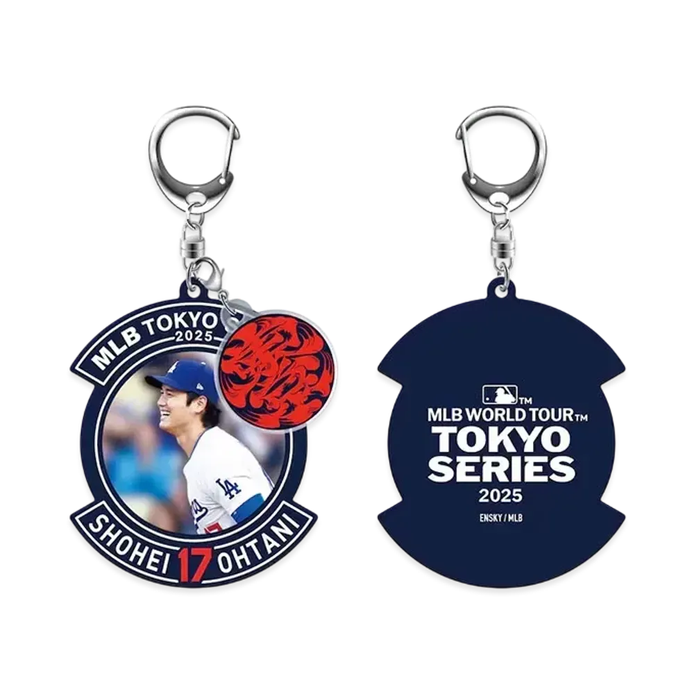 MLB Dodgers Shohei Otani Tokyo Series Opening Game Rubber Keychain B
