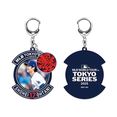 MLB Dodgers Shohei Otani Tokyo Series Opening Game Rubber Keychain B