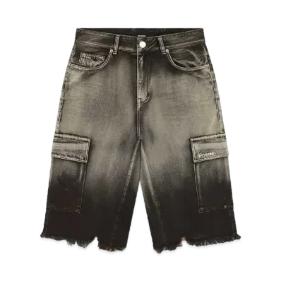 WE11DONE Denim Cargo Shorts "Black"