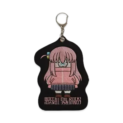 Converse x Bocchi The Rock! Human Robot Embroidery Poach Charm "Pink"