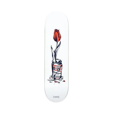Wasted Youth Flower Skate Deck "White" / VERDY