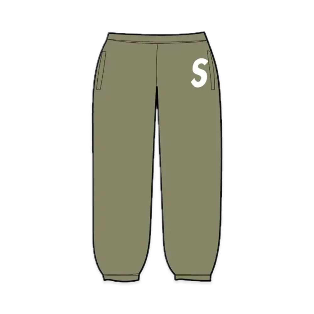 Supreme S Logo Sweatpant "Olive"
