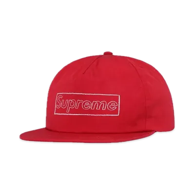 Supreme x KAWS Chalk Logo 5-Panel "Red"