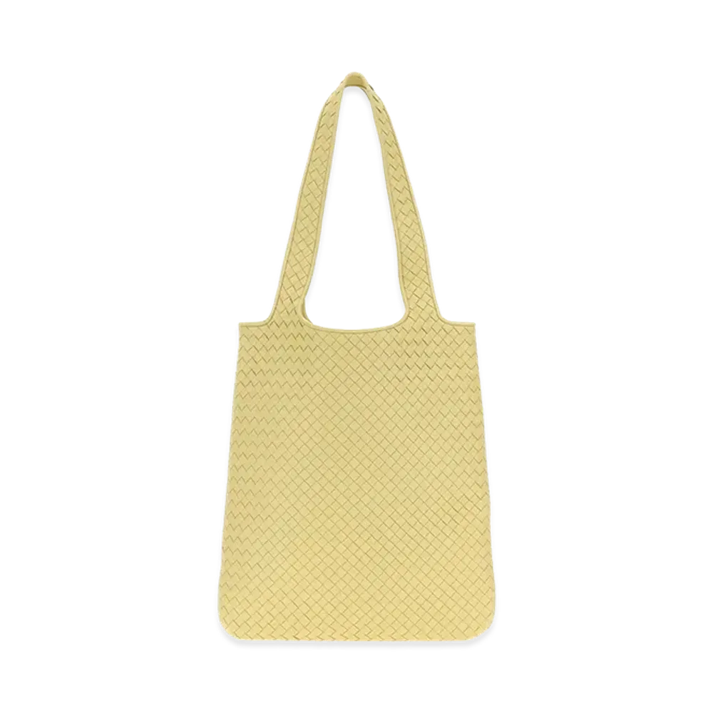 Bottega Veneta Leather Veneto Shoulder Bag "Yellow"