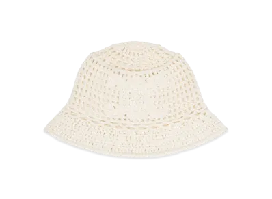 CELINE Triomphe Crochet Beanie "Off White"