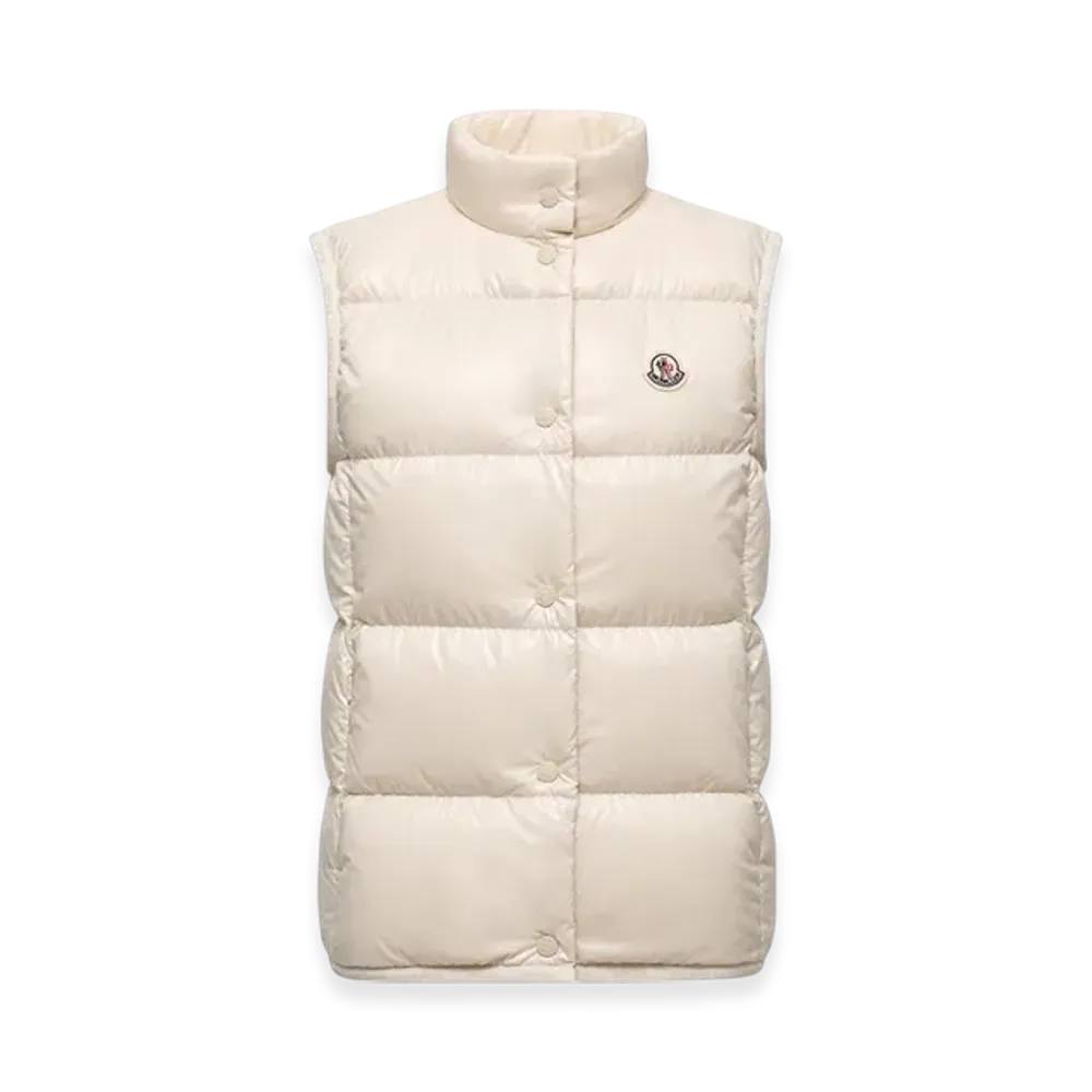 MONCLER Badia Down Gilet "White"