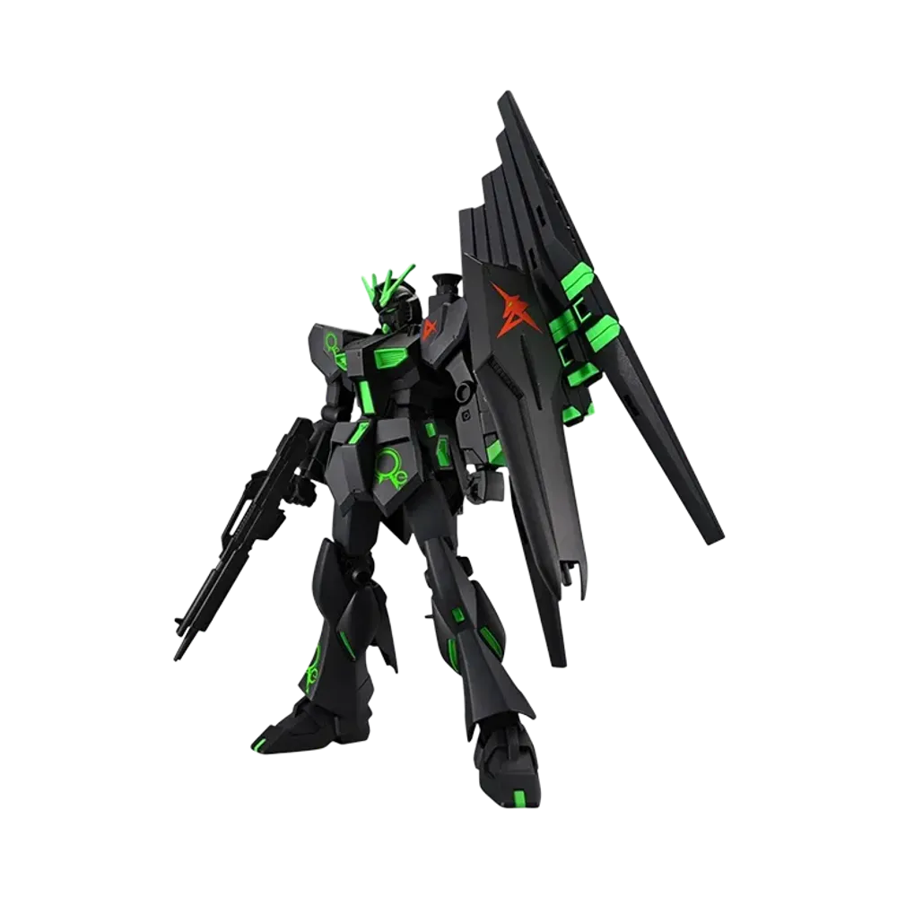 BANDAI "ENTRY GRADE" -MOBILE SUIT GUNDAM: CHAR'S COUNTERATTACK- EG 1/144 v Gundam & Fin Funnel [Recirculation Color/Neon Green] Paperless