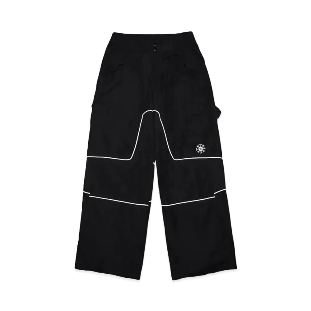 WANNA Runes shot nylon pants "BLACK"