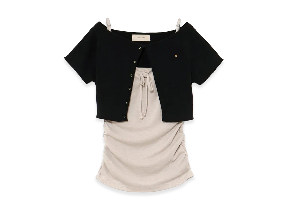 ANDMARY Women's Vickey Set Tops "Black"