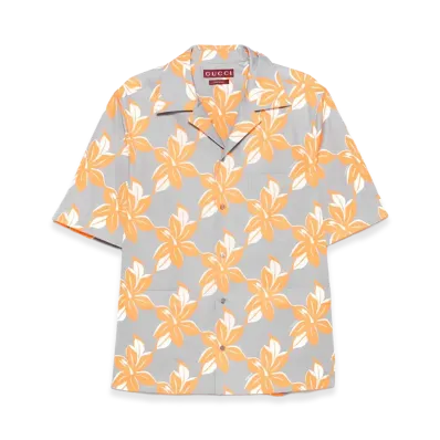 GUCCI Shirts "Grey/Orange/Gray"