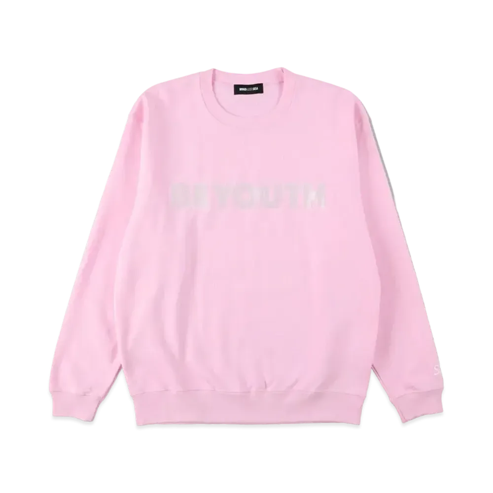 WIND AND SEA BE YOUTH CREW NECK "Light Pink"