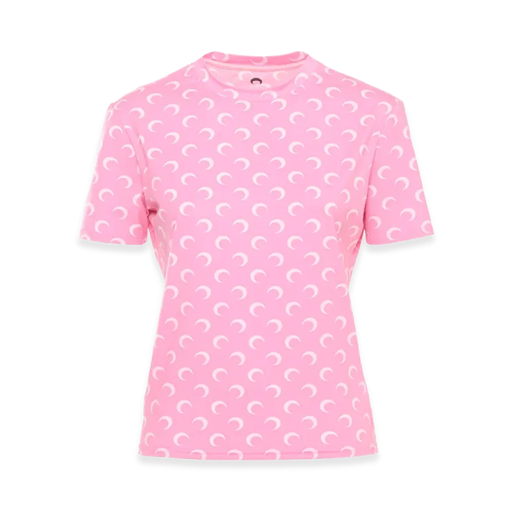 Marine Serre T-Shirts "Pink"